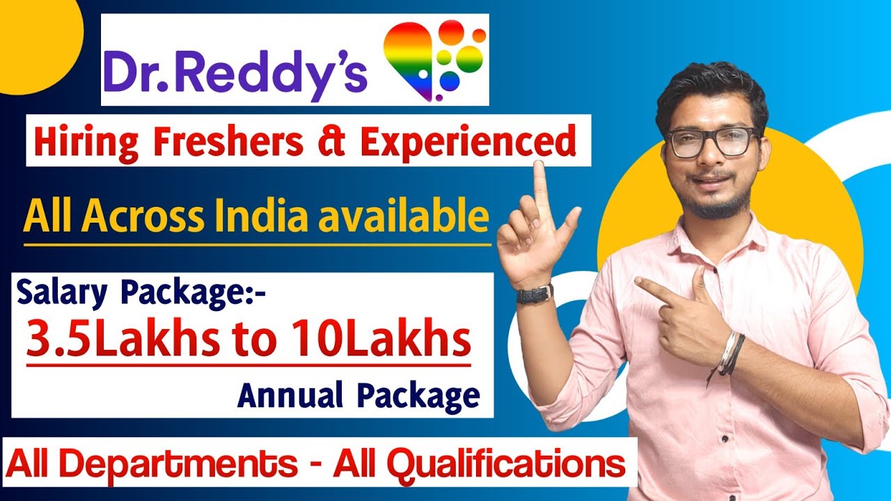 Dr Reddy's Freshers Recruitment | dr reddy jobs | dr. reddy's laboratories jobs | pharma jobs | Jobs