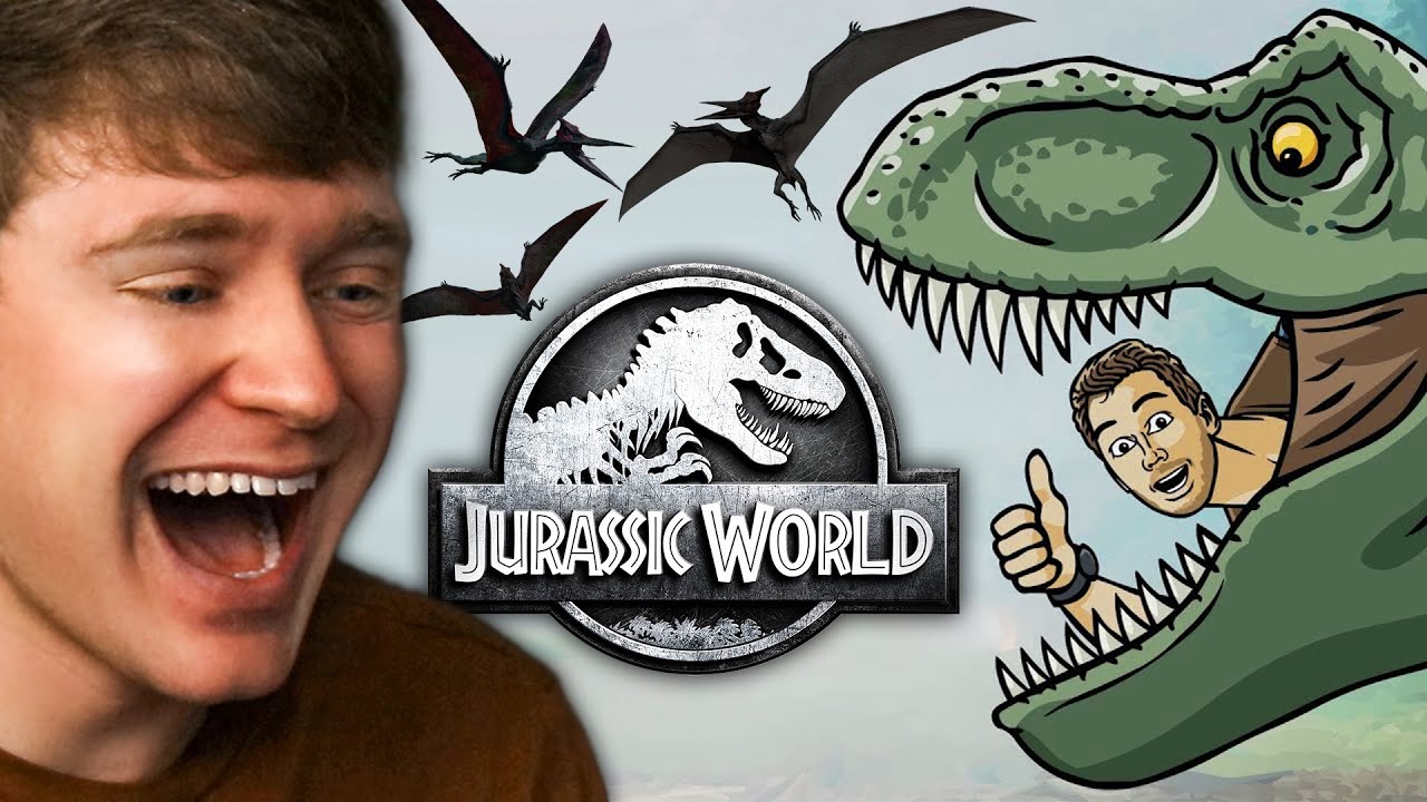 Reacting to JURASSIC WORLD but its a PARODY! (Hilarious)
