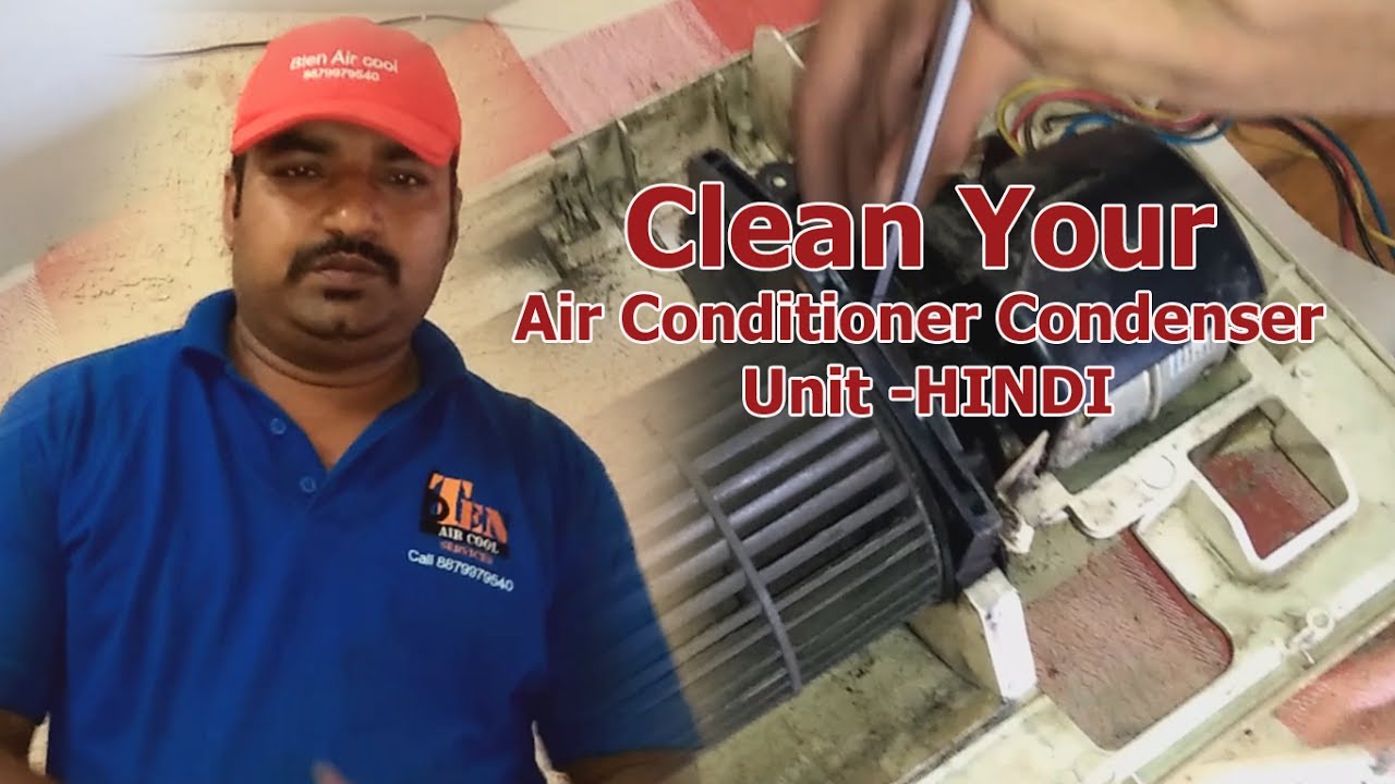 How to clean split air conditioner  indoor unit - HINDI