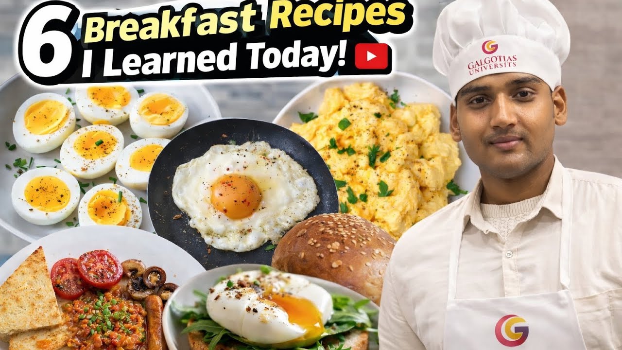 College Kitchen Mein Pehla American Breakfast 🍳 | Chef Dress Practical Day 👨‍🍳🔥