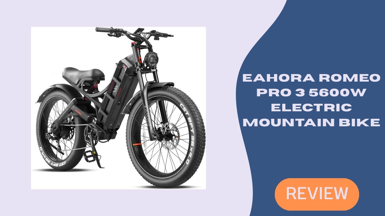 Обзор eAhora Romeo Pro 3 | Электрический горный велосипед мощностью 5600 Вт, скоростью 50 миль в ...