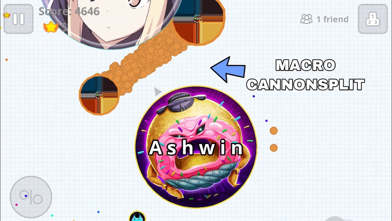DESTROYING MACRO PLAYERS ! (Agar.io Mobile Gameplay)