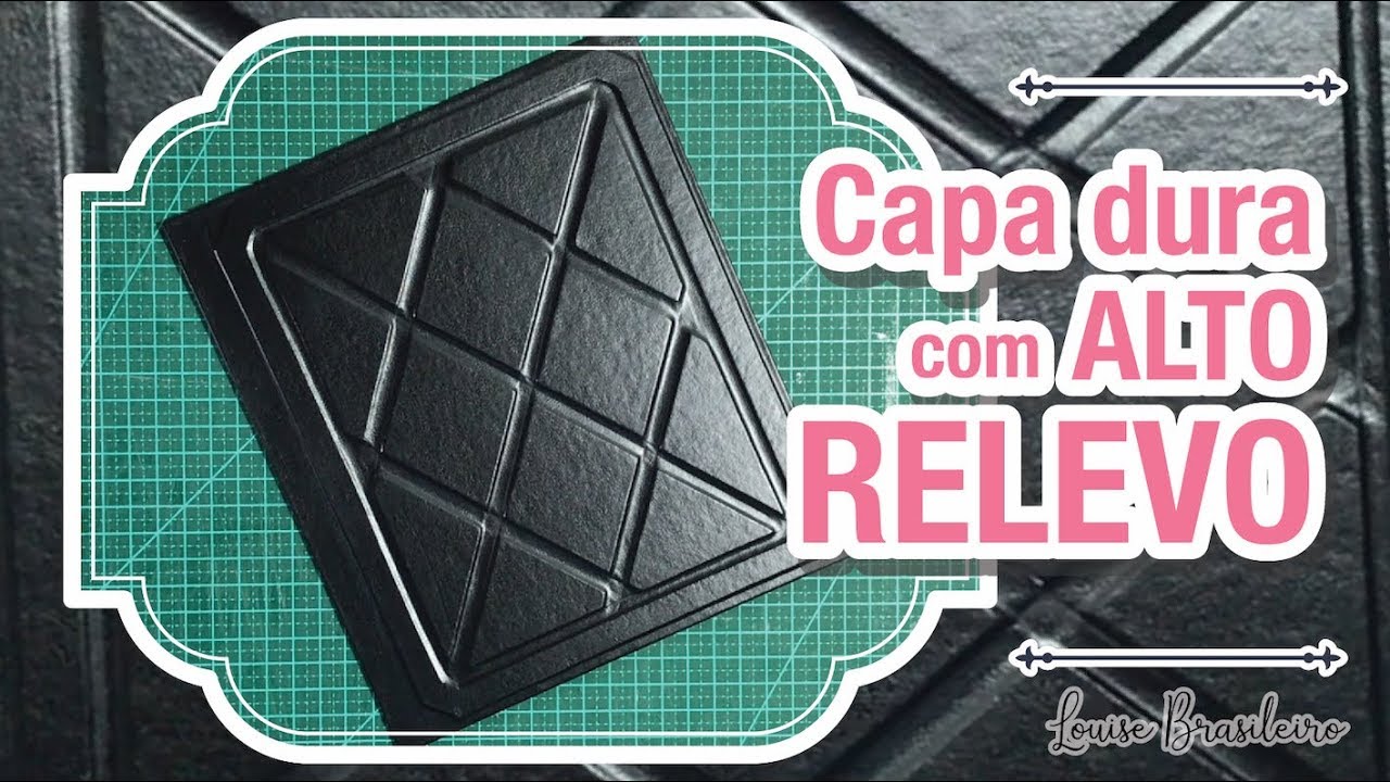 Capa dura com Alto Relevo - Encadernação Artesanal