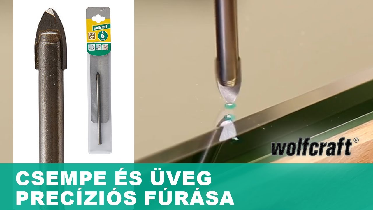 Üveg és csempe fúró | wolfcraft