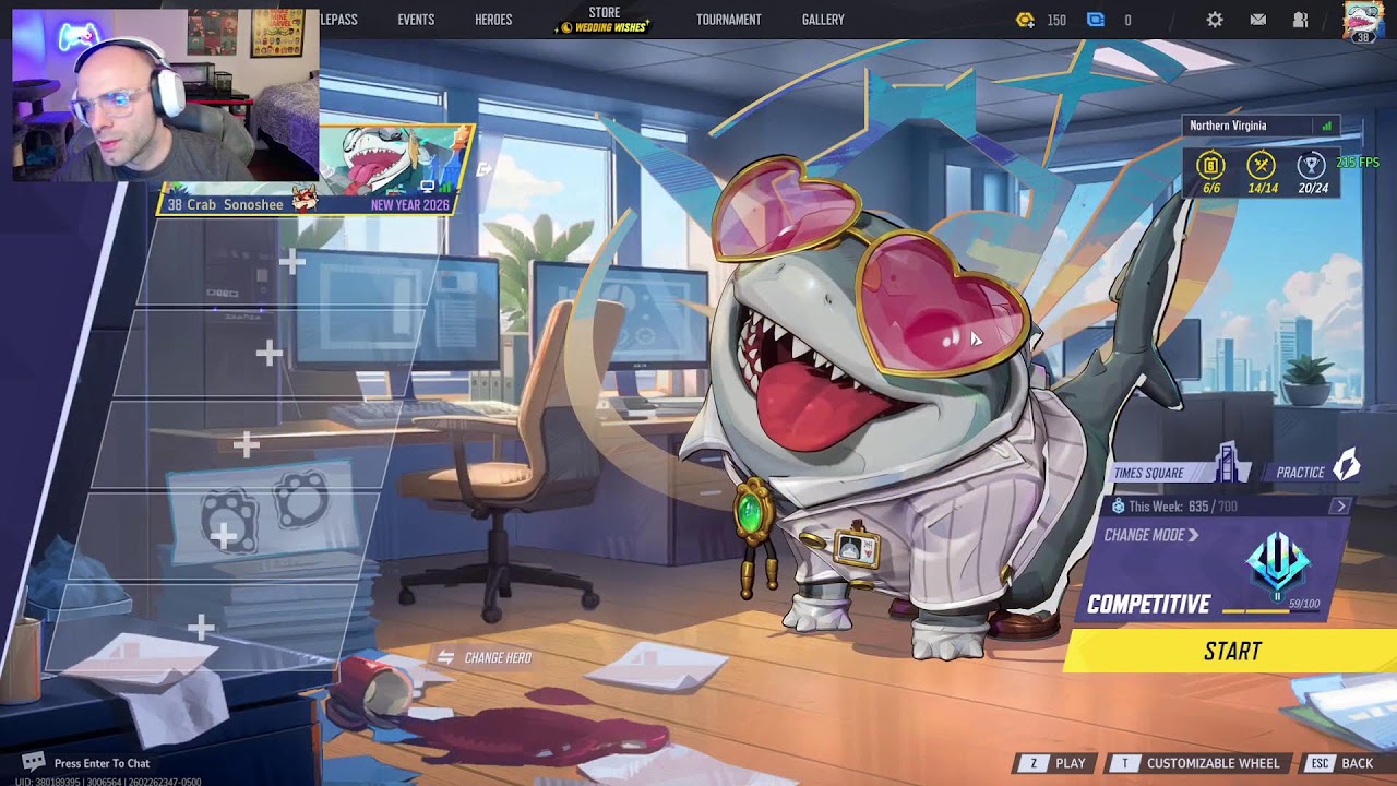 it's me, on Crab Sonoshee. RIVALS RANKED GAMIN YEAH YEAH!!
