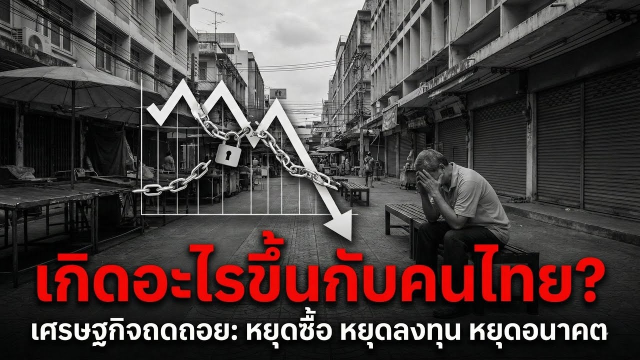เกิดอะไรขึ้นกับคนไทย เมื่อเศรษฐกิจถดถอย ทำให้คนหยุดซื้อ หยุดลงทุน และหยุดอนาคต