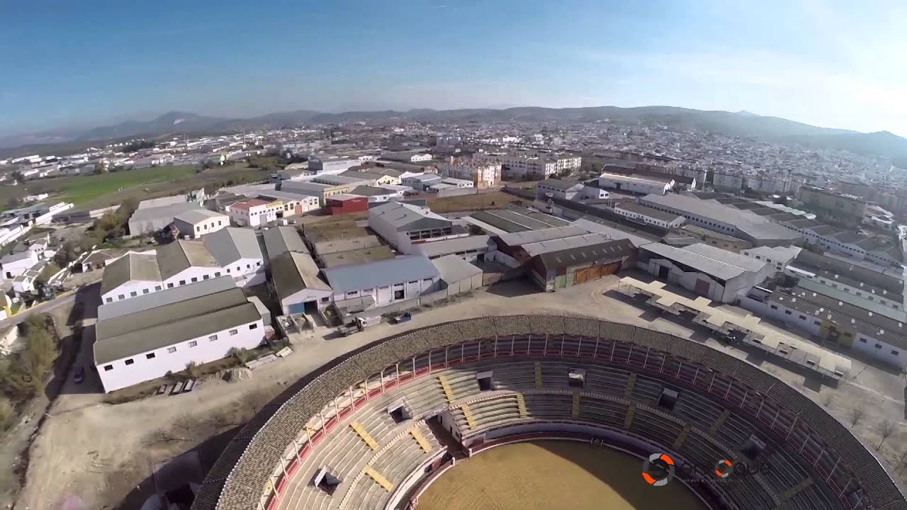 Plaza de toros de Lucena a vista de drone