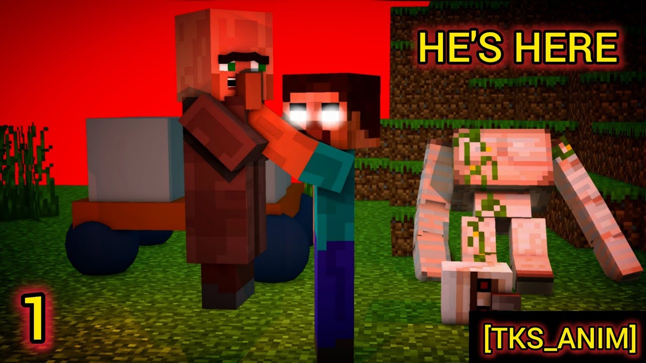 Minecraft villager vs herobrine life 1 