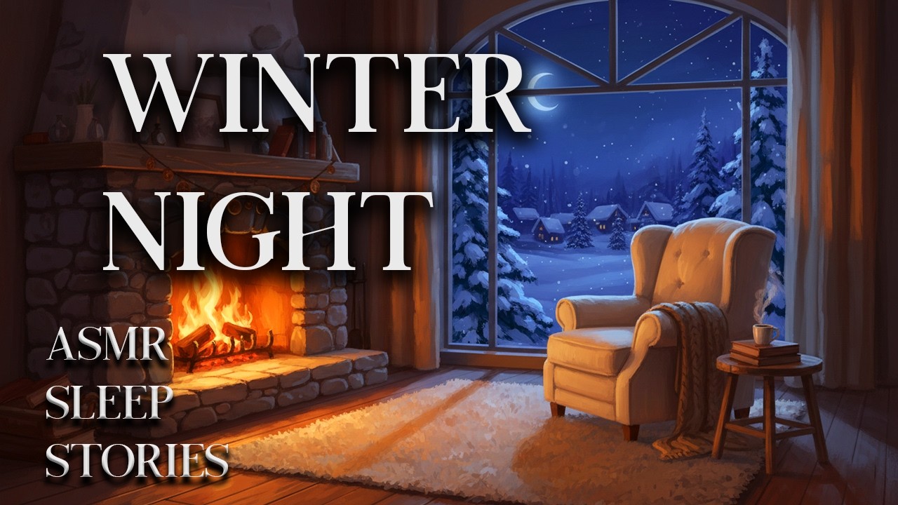 4 Hours Cozy Winter Sleep Story: Why Firelight Looks Warmer in Winter | Fall Asleep Fast ASMR