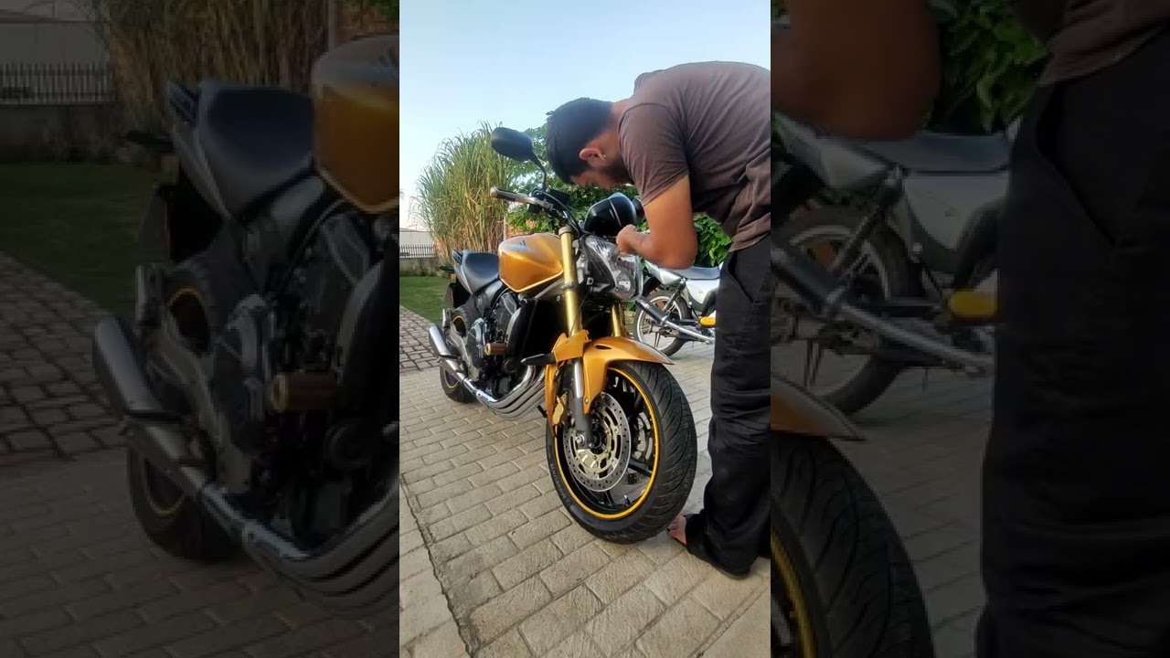instalando lâmpada de led na hornet