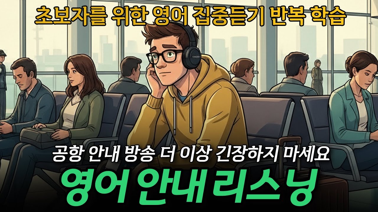 [영어안내리스닝] 공항 안내 방송 더 이상 긴장하지 마세요✈📢🎧