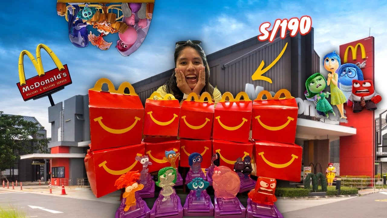 COMPRE TODOS los personajes de INTENSAMENTE 2 😱 en McDONALD'S