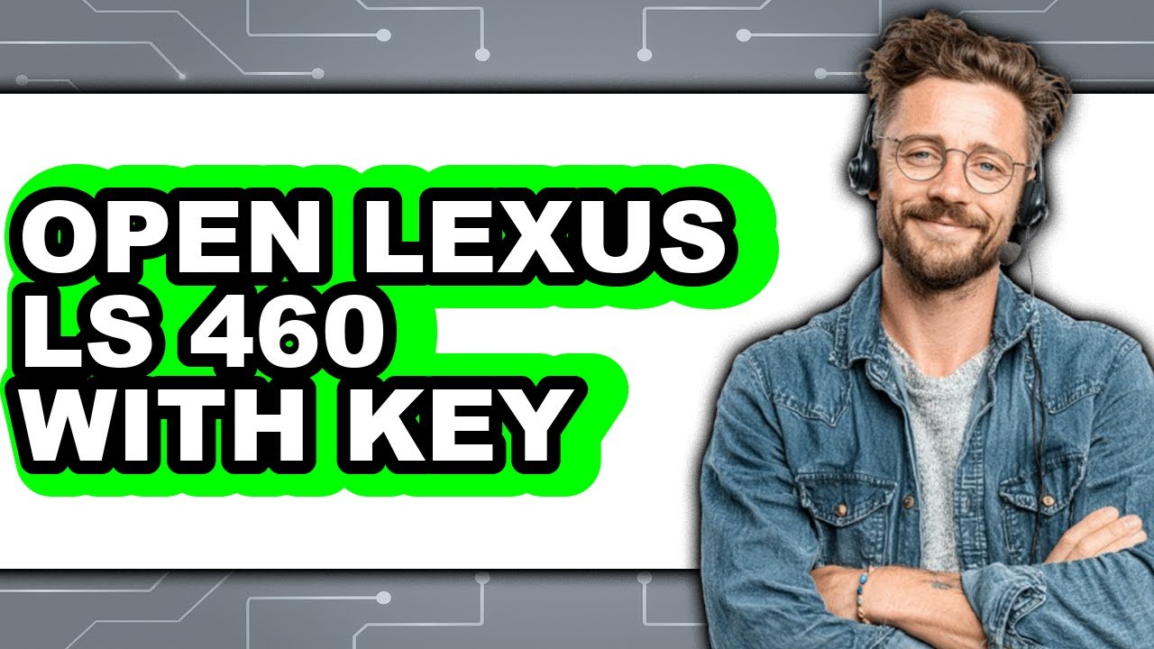 How To Open Lexus LS 460 With Key (Easy Method)