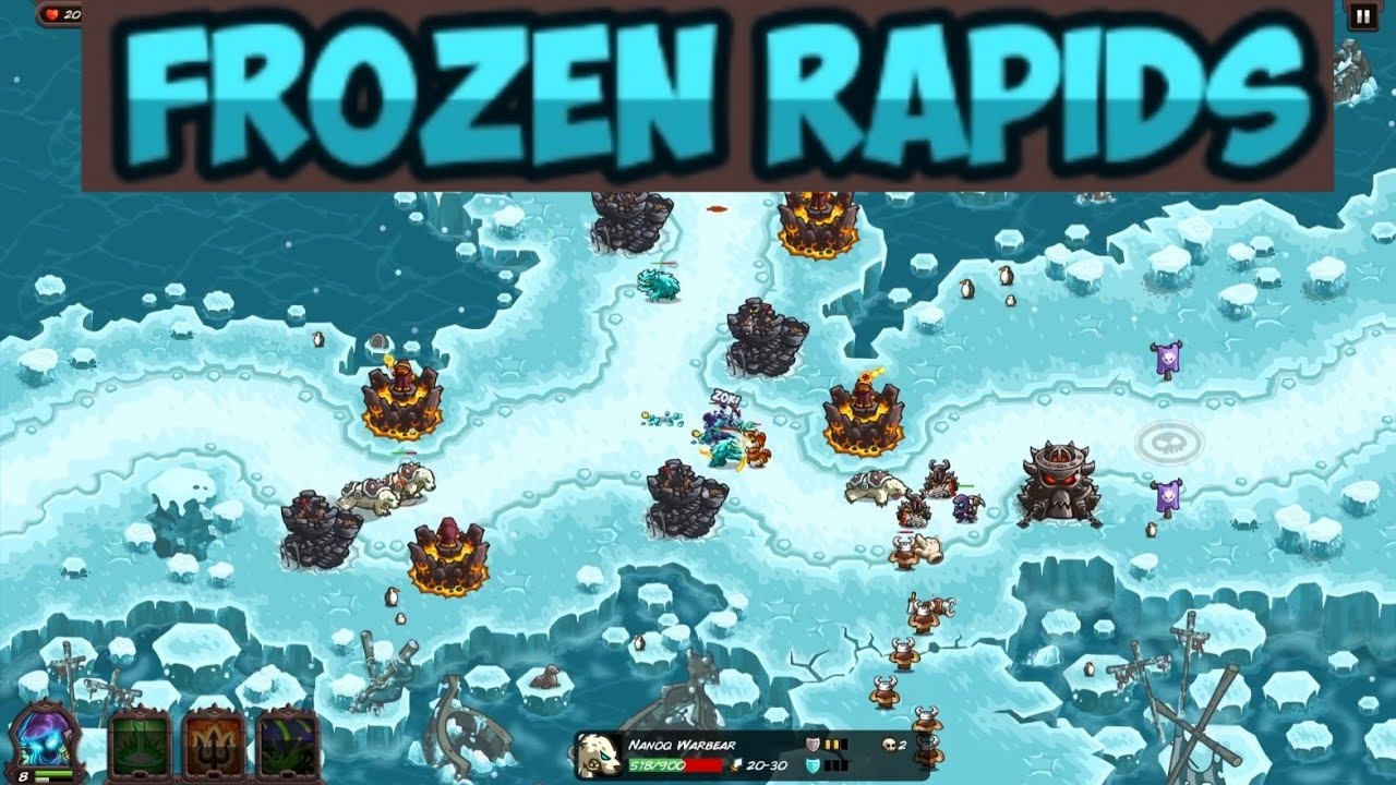Kingdom Rush Vengeance - Frozen Rapids - Veteran