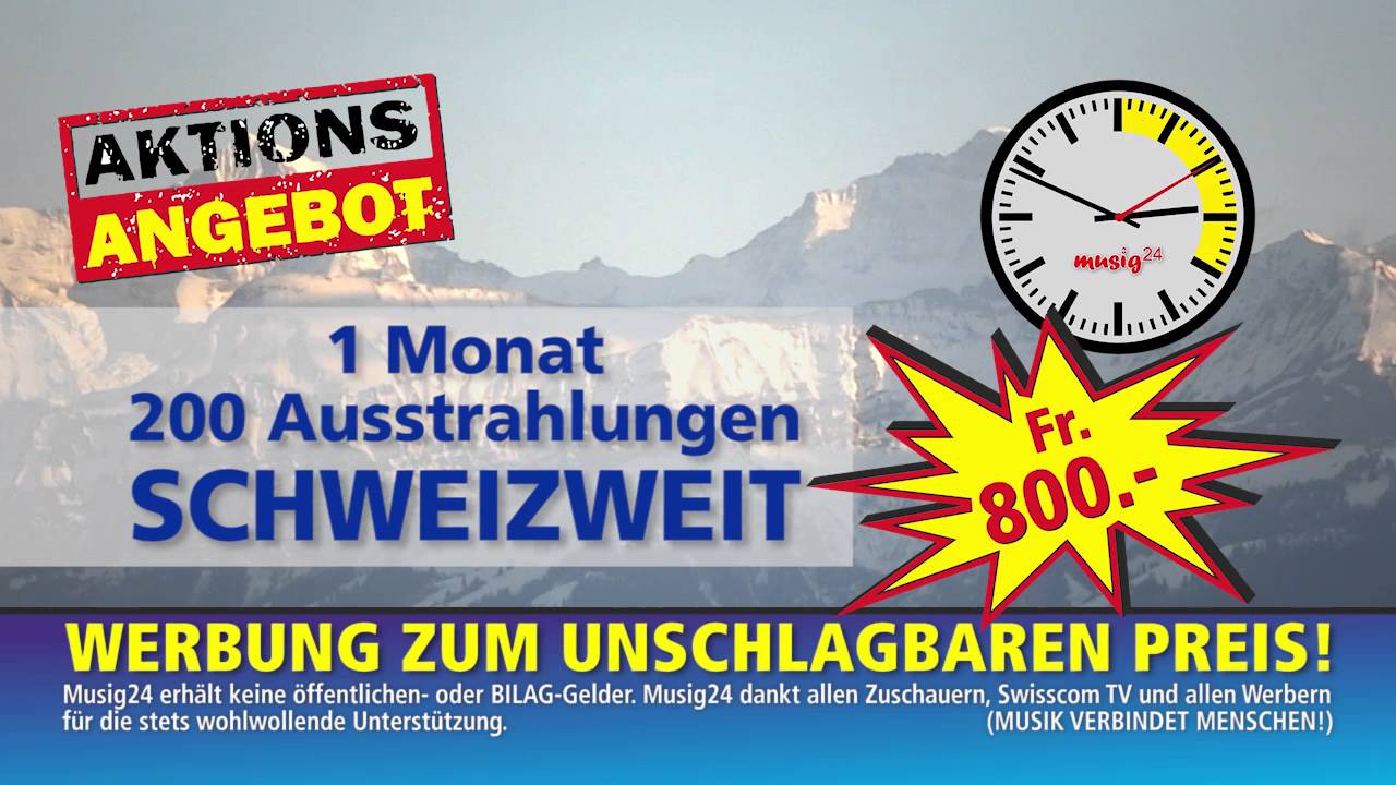 Werben auf TV musig24