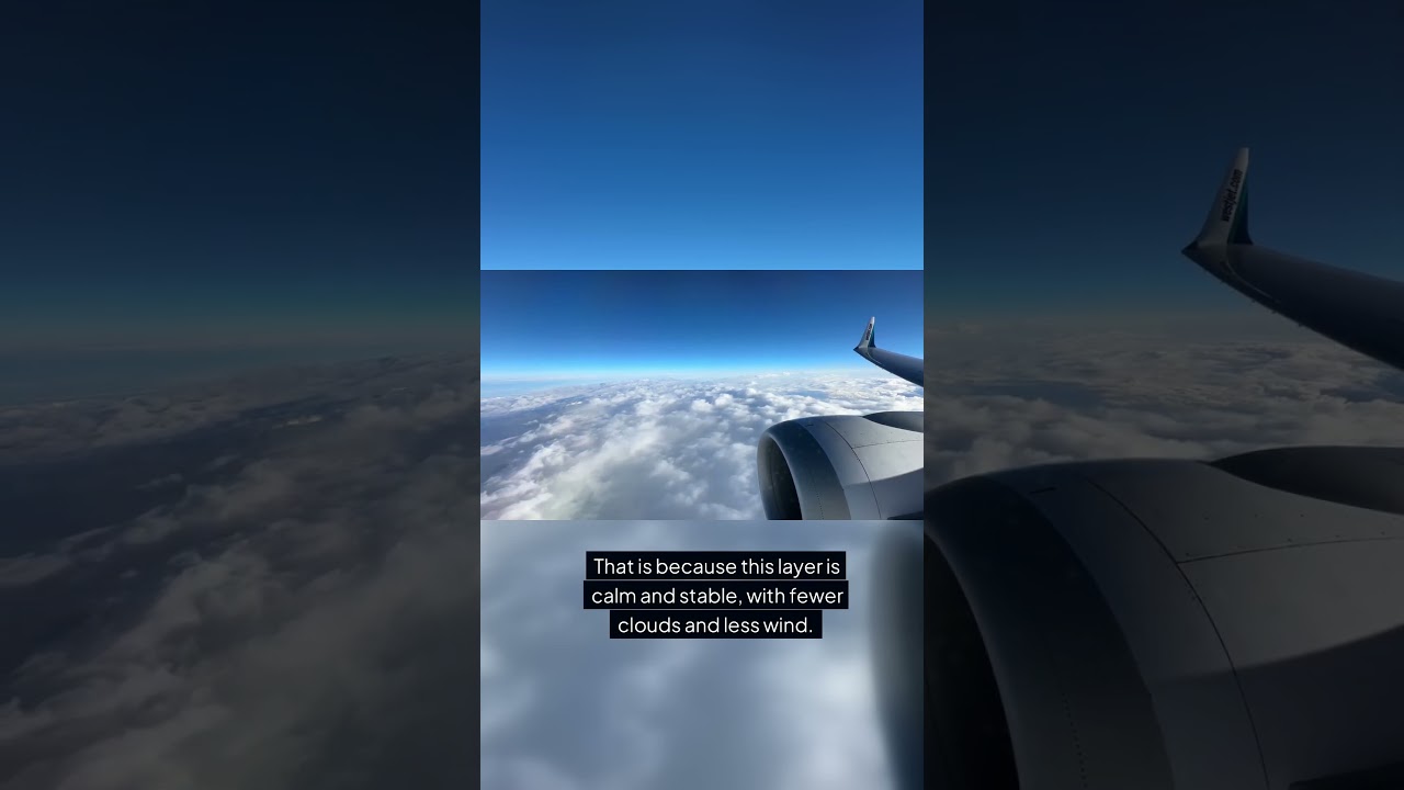 ✈️Why Airplanes Fly in the Stratosphere ☀️ #astmosphere #science #space