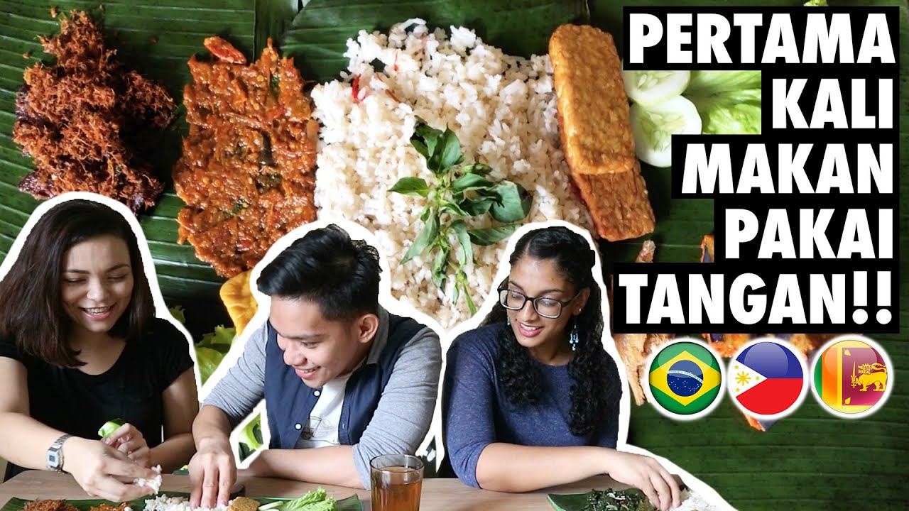 FOREIGN STUDENTS TRY SUNDANESE FOOD 🤤