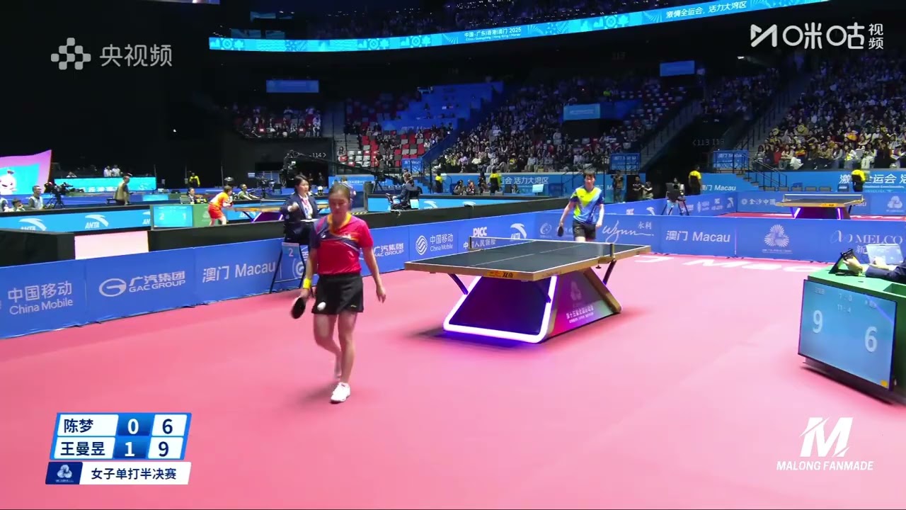 Chen Meng vs Wang Manyu | WS SF | 2025 China National Games Table Tennis