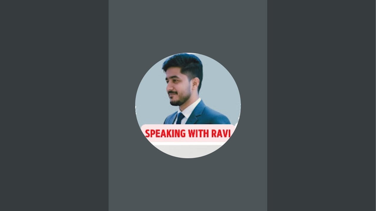 SPEAKING WITH RAVI  is live