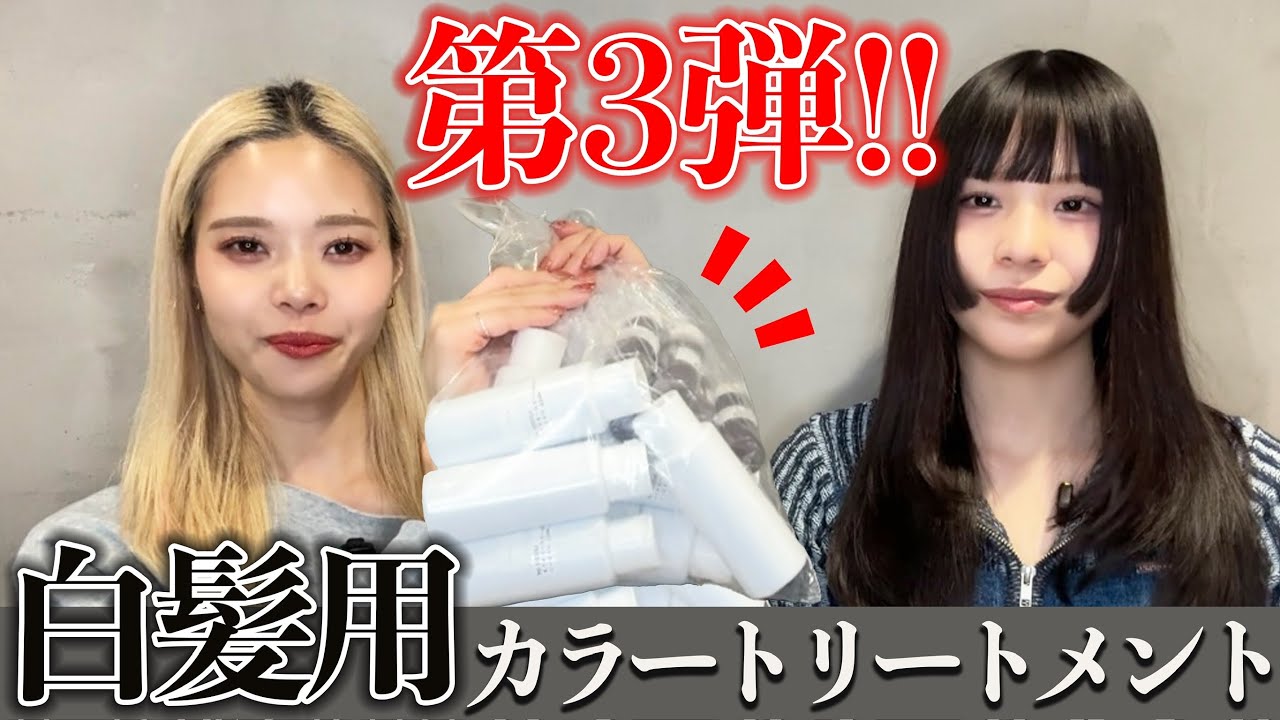 【白髪カラートリートメント】自社開発中!!アッシュカラーを検証!!