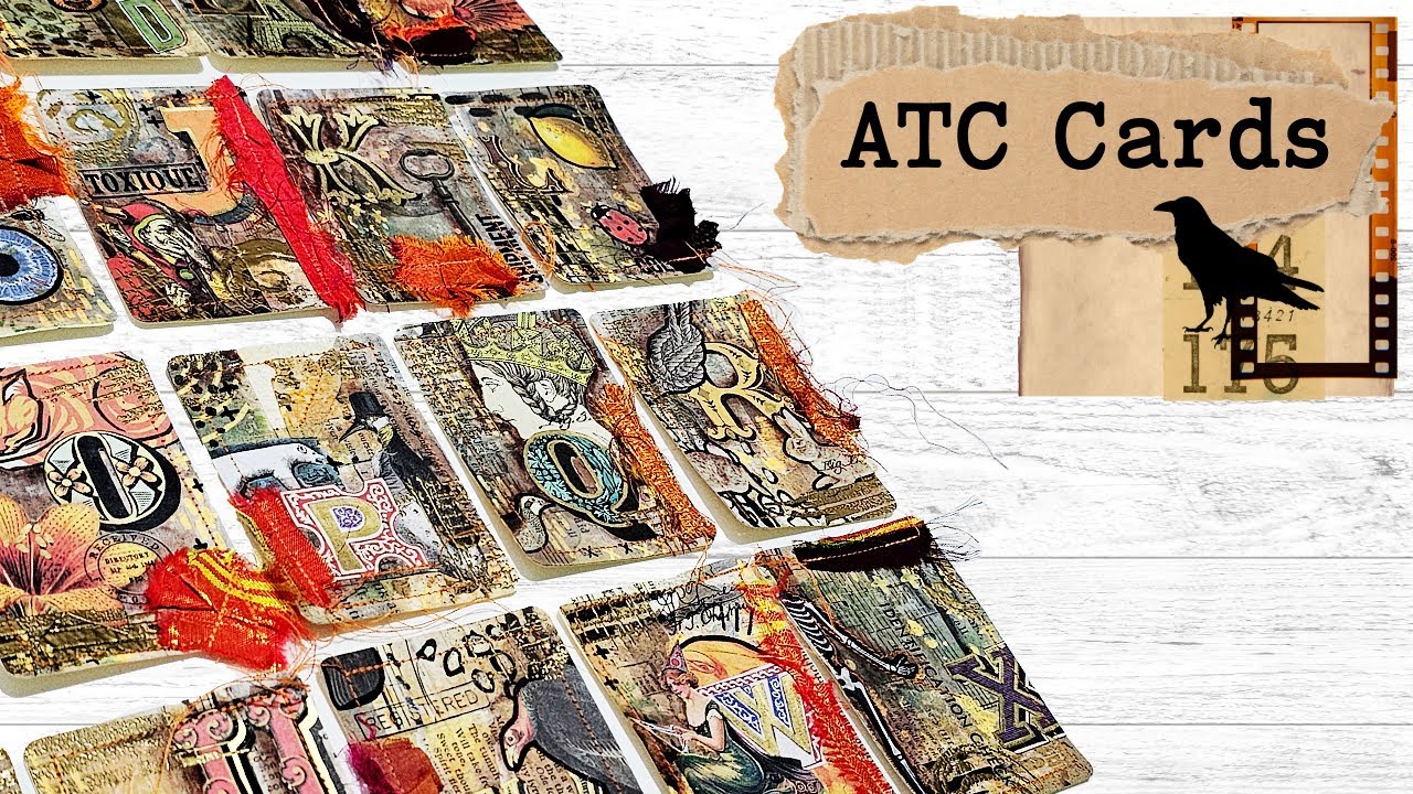 DIY Artist Trading Cards From Scrap Paper Stash! #artisttradingcards