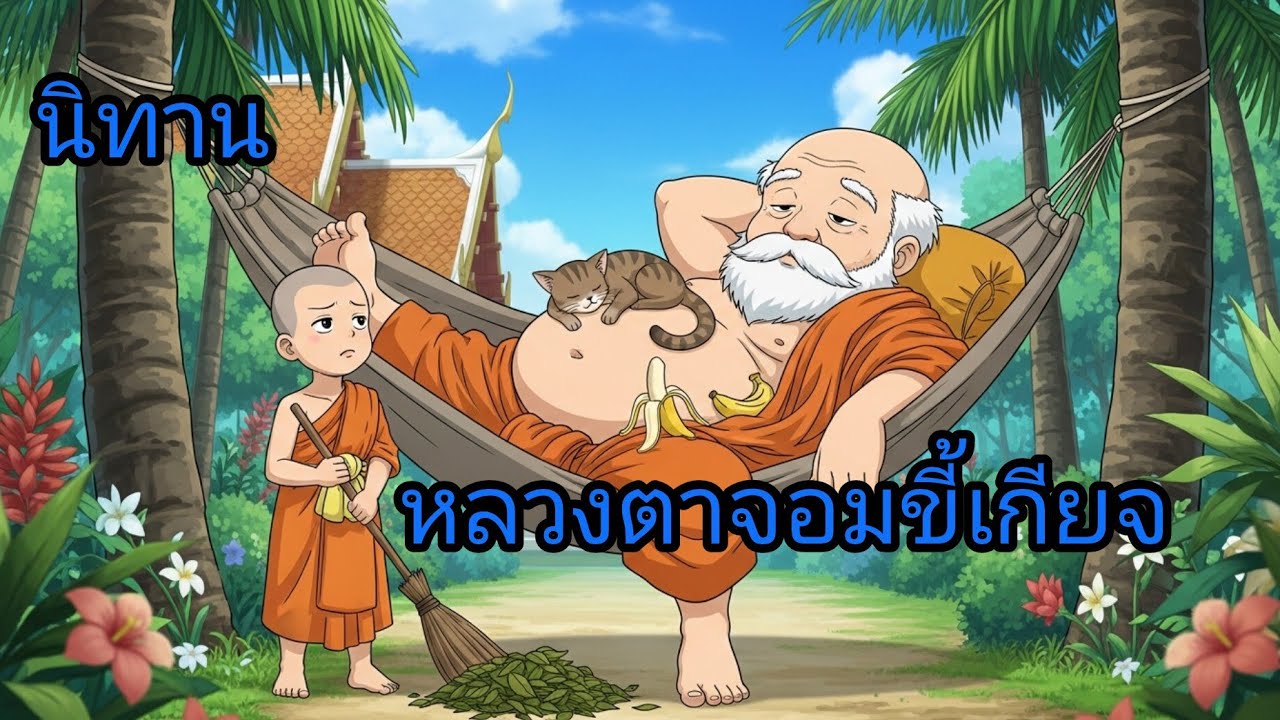 หลวงตาขี้เกียจกลับเณรน้อยผู้ขยัน#นิทาน#นิทานเด็ก#คติสอนใจ
