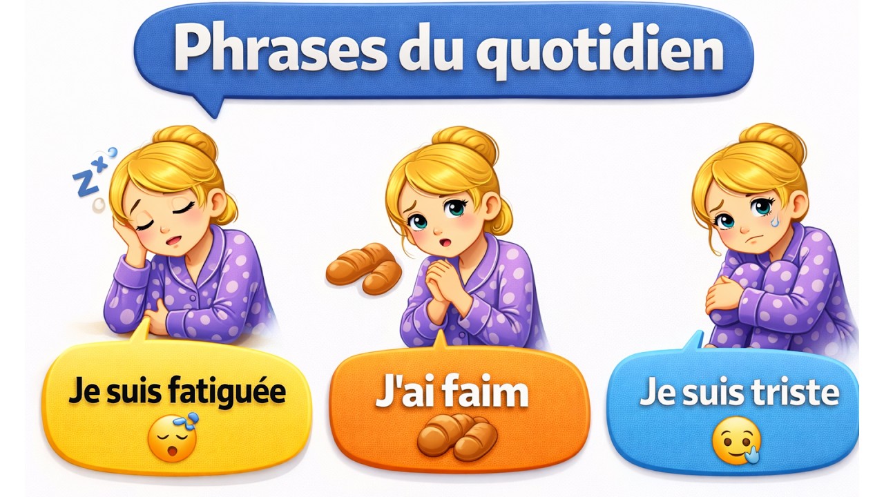 Apprendre le français rapidement avec des phrases simples🇫🇷