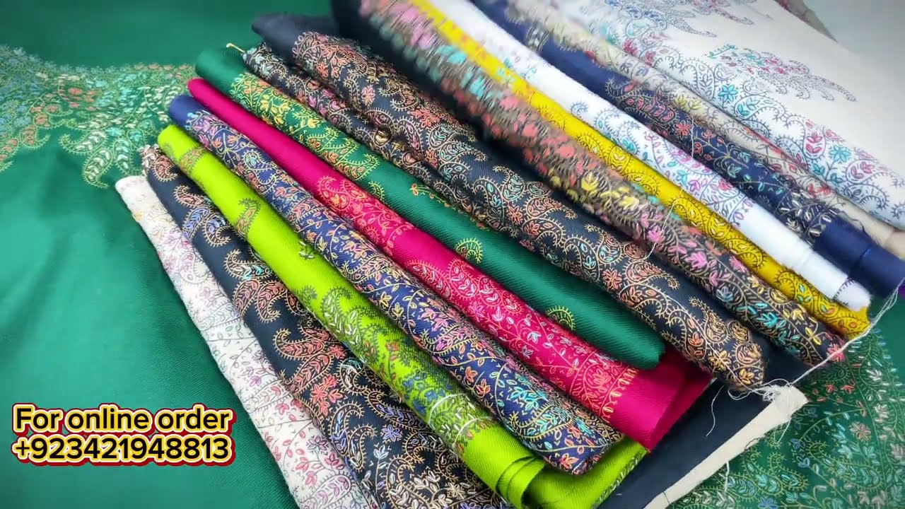 Шаль из пашмины с вышивкой ручной работы #шорты #длинноевидео #вирусноевидео #вирусное