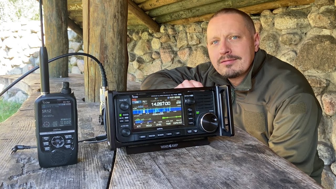 SP1B /QRP/P Icom IC-705 & 1/4 vertical antena 14 Mhz