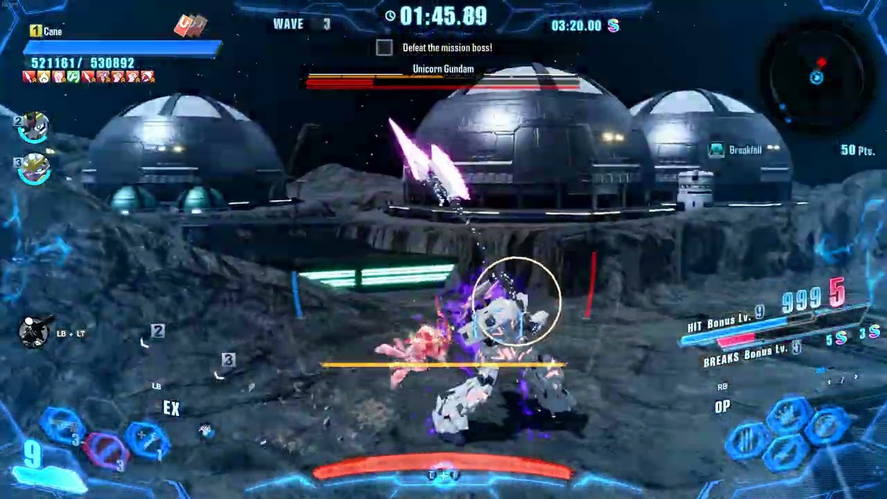 Gundam Breaker 4: Death Wolf MkII vs PG Unicorn - Newtype Difficulty