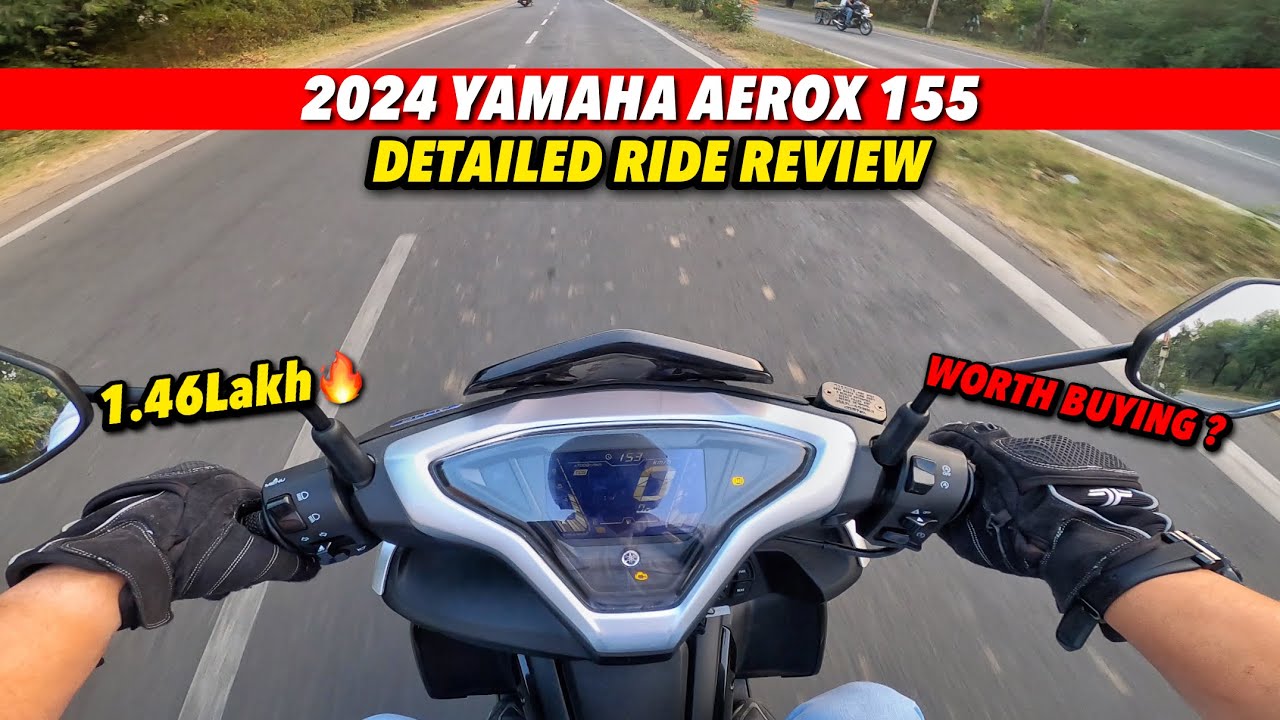 Обзор Yamaha Aerox 155 Ride 2024 года | Стоит ли покупать спортивный скутер для дорог Индии?