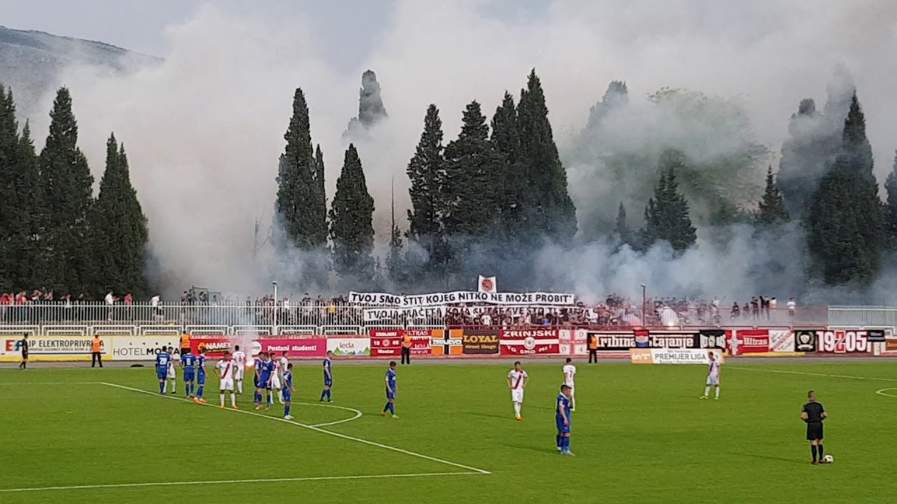 Zrinjski Mostar - &Scaron;iroki Brijeg 3-1 bakljada