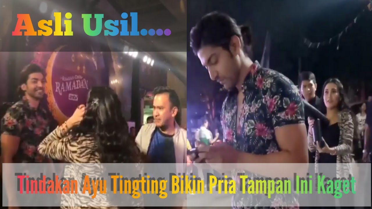 Asli Usil,,, Tindakan Ayu Tingting Ini Bikin Pria Tampan Ini Kaget