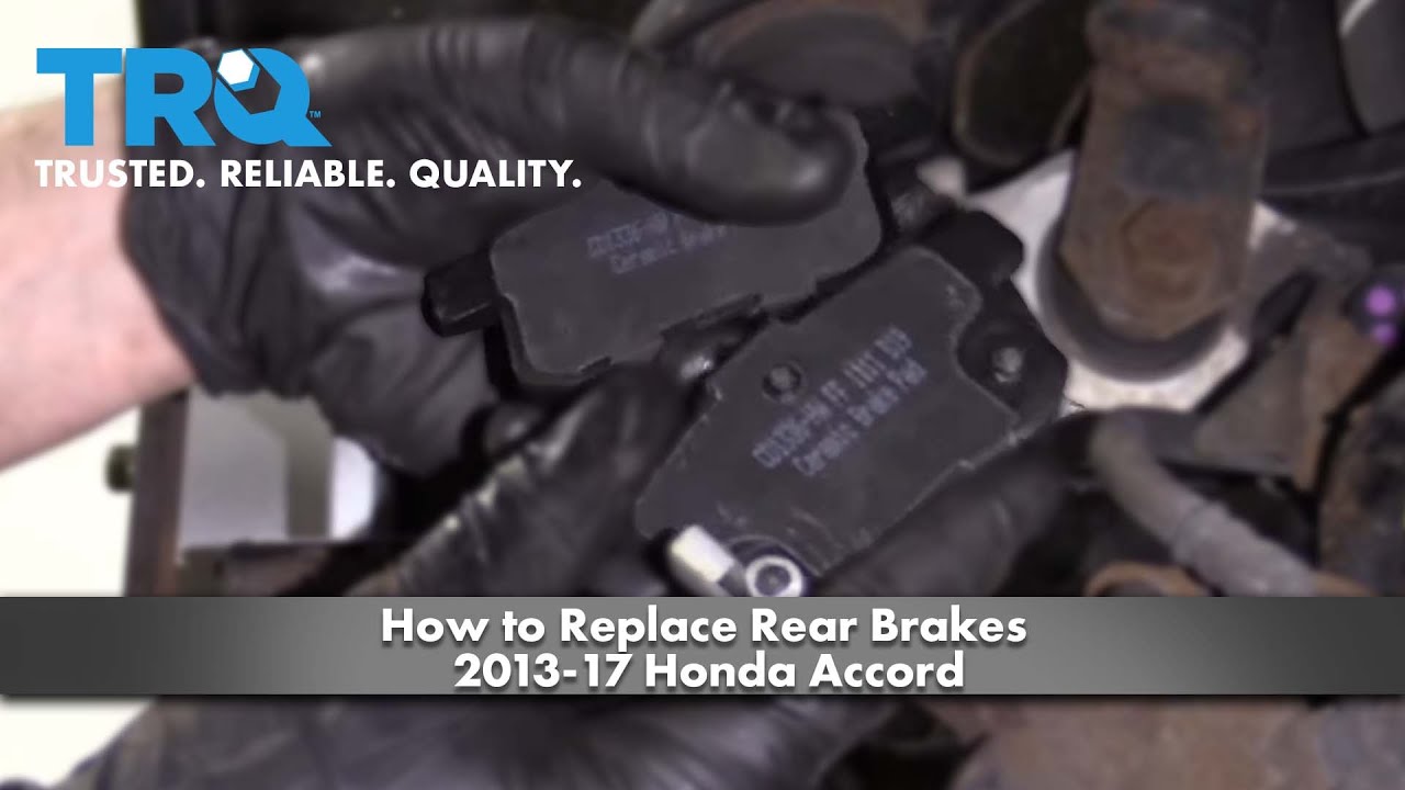 How to Replace Rear Brakes 2013-17 Honda Accord