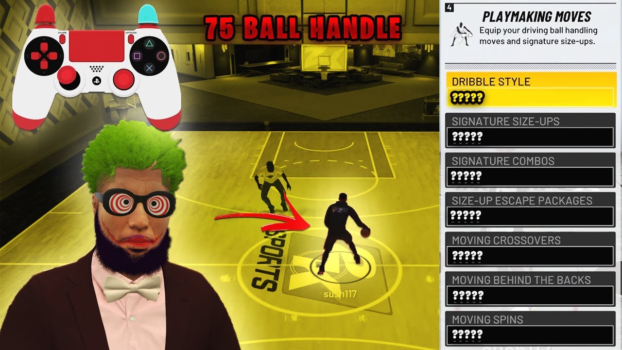 HOW TO DRIBBLE WITH A 75 BALL CONTROL IN NBA 2K22 *SEASON 8* BEST SIGS FOR 75 BALL CONTROL