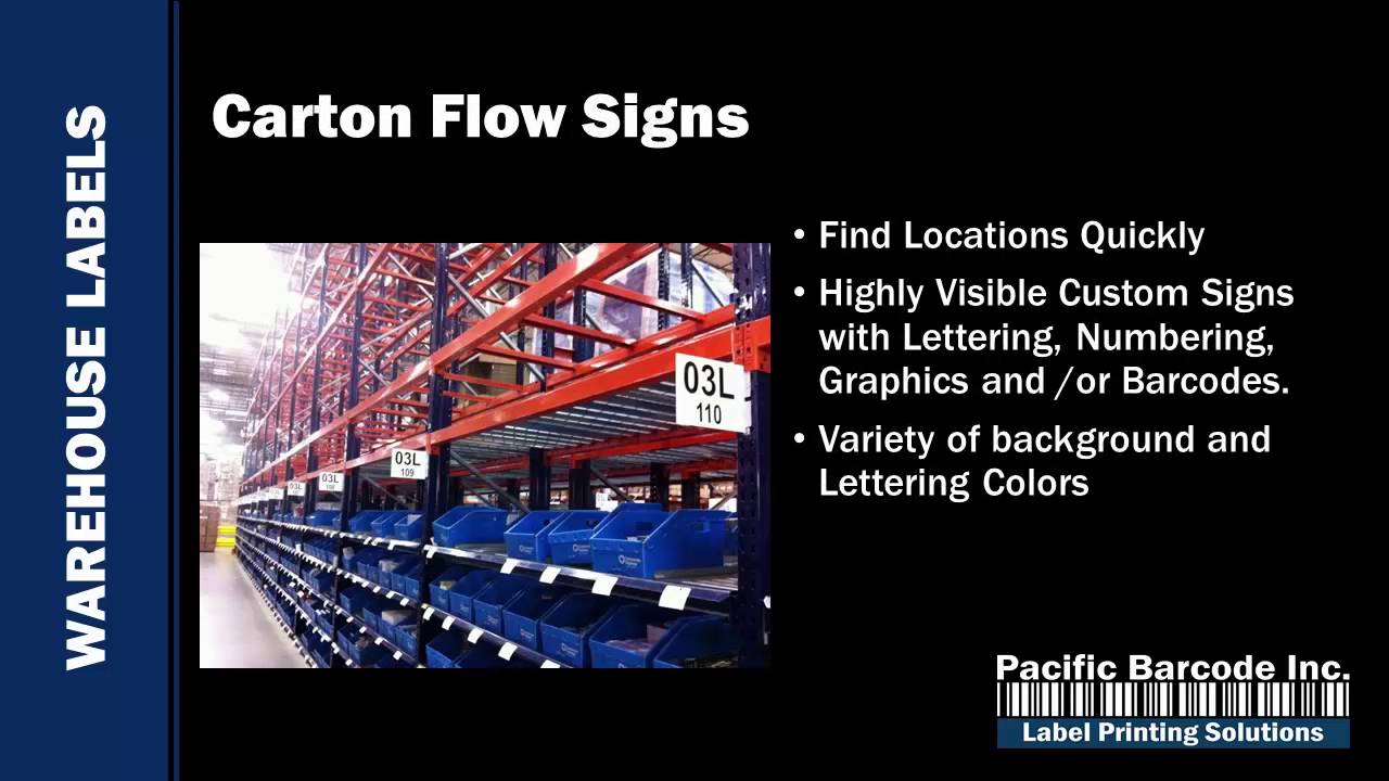 Warehouse Labeling and Sign Solutions