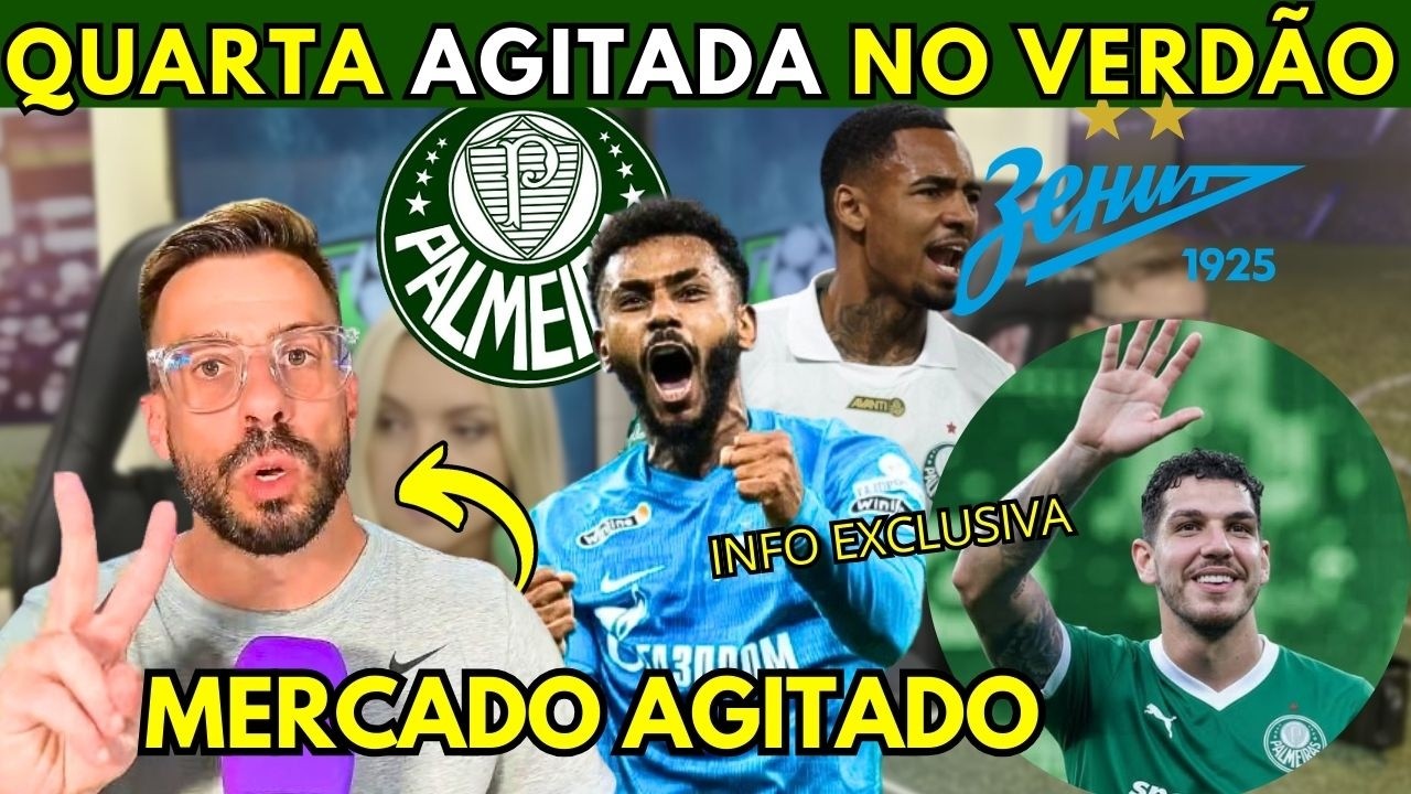 🤯EXCLUSIVO! WENDEL NO VERDÃO? FACINCANI COM INFO EXCLUSIVA DO MERCADO DA BOLA DO PALMEIRAS HOJE