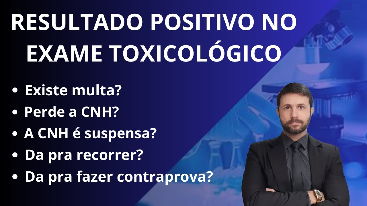 Resultado positivo no exame toxicológico #automobile #multas #toxicologico