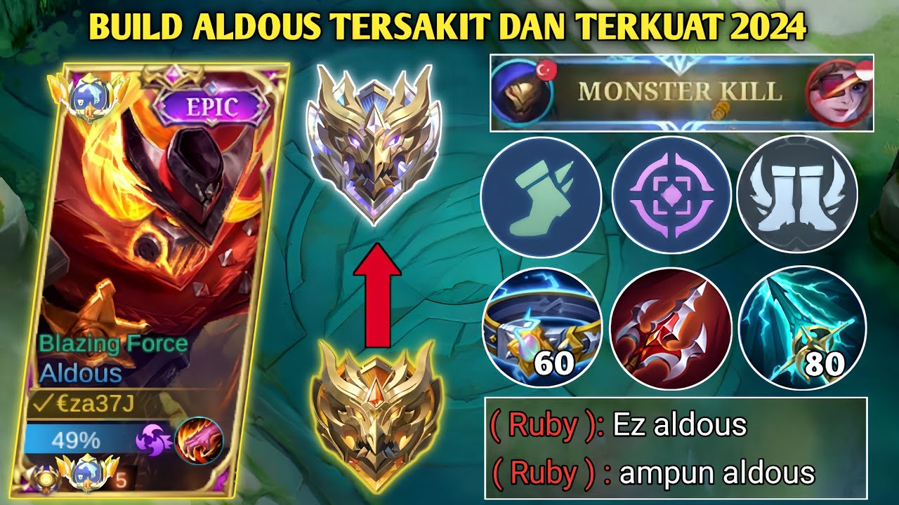 TEBAL TAPI SAKIT!! BUILD ALDOUS TERSAKIT DAN TERKUAT 2024 | ALDOUS BEST BUILD 2024 - MOBILE LEGENDS