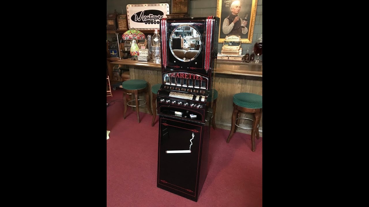 1930's Gorretta Cigarette & Matchbook Vending Machine Fully Restored SOLD FOR $7,495