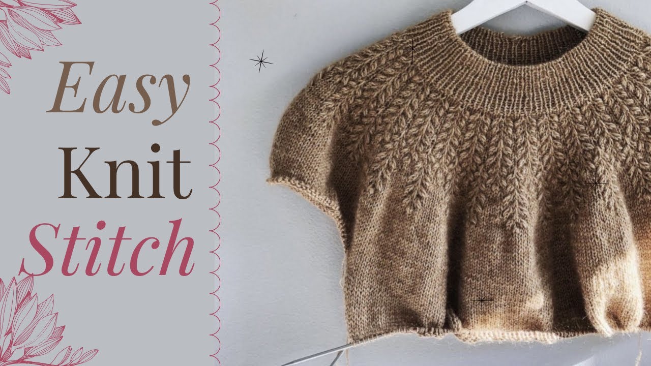 🌾Пленящий узор: Тайны вязания кокетки в ритме колоска🧶✨ Secrets of Knitting a Yoke - Easy and Nice