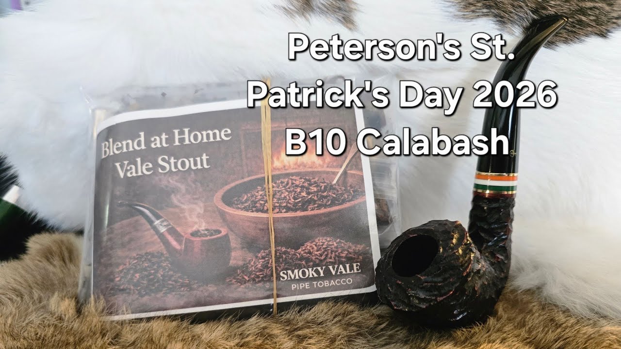 Набор для приготовления стаута к Дню Святого Патрика: Peterson's B10 Calabash с добавлением смеси...