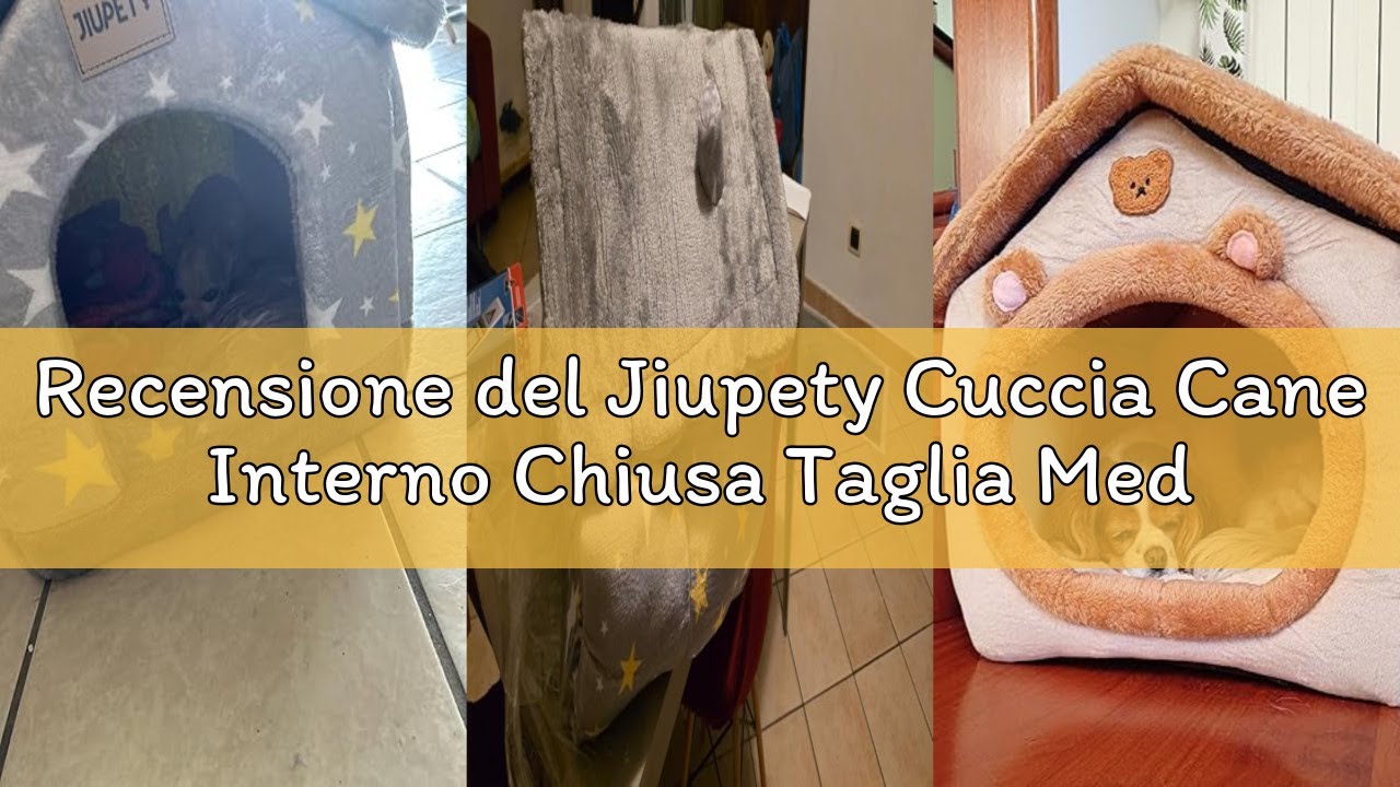 Recensione del Jiupety Cuccia Cane Interno Chiusa Taglia Media con Motivo a Stella, Cuccia Pelosa pe
