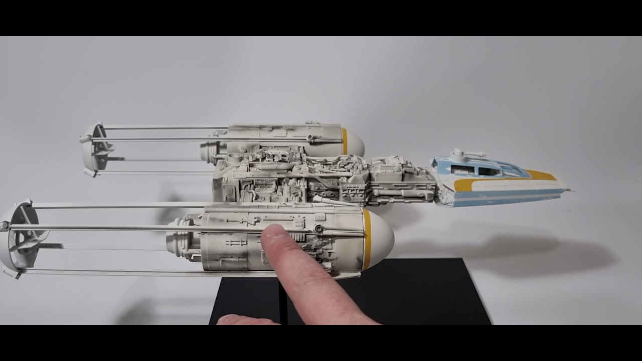 Studio Scale ROTJ Y Wing update. Weathering with Archive-X Acrylics.