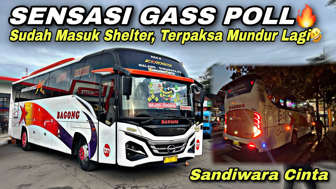 Auto Gass Poll 🔥 Sudah Masuk Shelter Terpaksa Mundur Lagi 🤣| trip Bagong N 7027 UI “ Samudra Cinta “