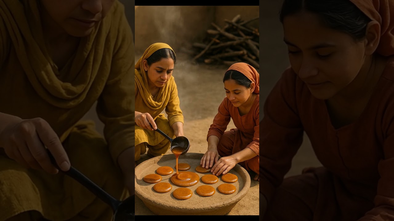 Traditional Punjabi Village Miniature Cooking | Making Gurr (Jaggery) Step by Step 🍯