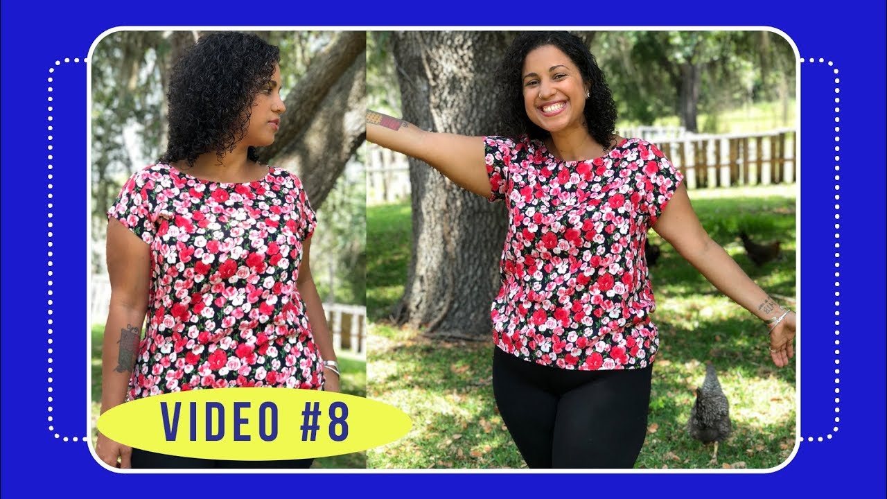 Butterick 6214 Sew Along with Crafty Gemini: Video #8: How to Finish Neckline and Hem Blouse