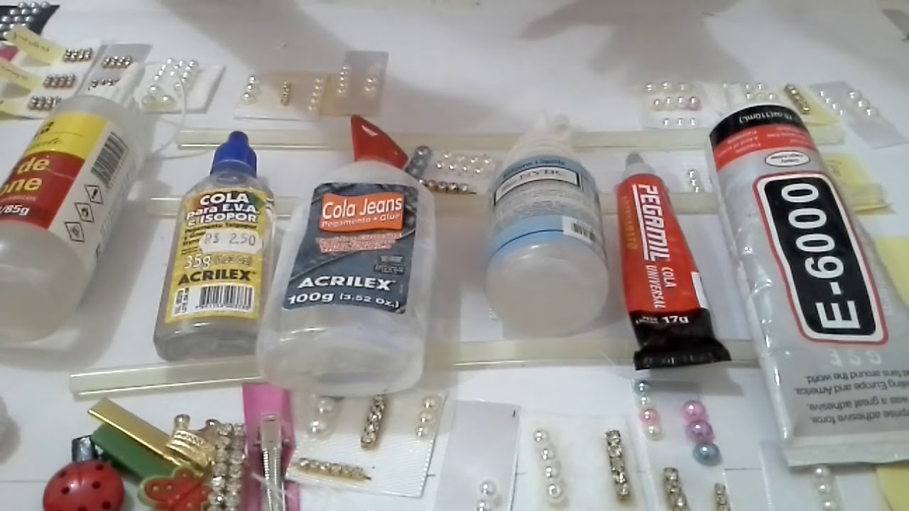 Teste de colas para artesanato - E6000, Pegamil, Silicone, Eva, Cols Jeans