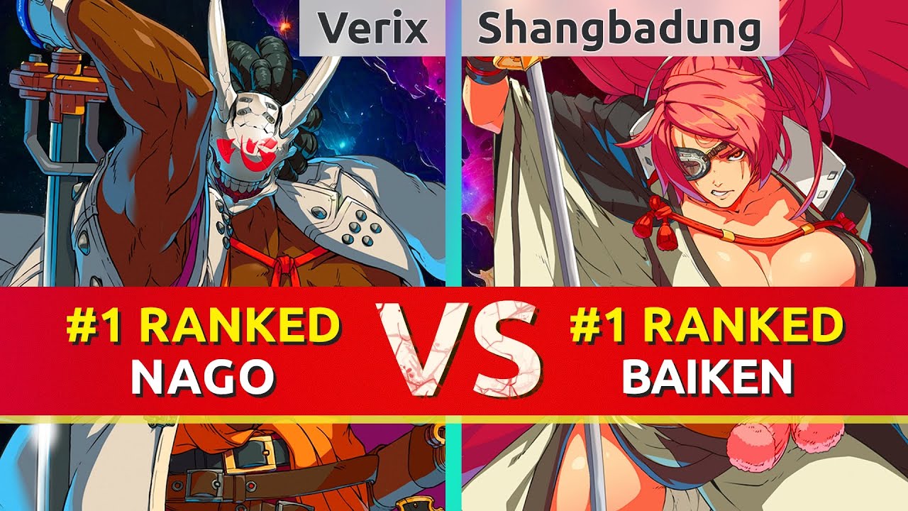 GGST ▰ Verix (#1 Ranked Nagoriyuki) vs Shangbadung (#1 Ranked Baiken). High Level Gameplay