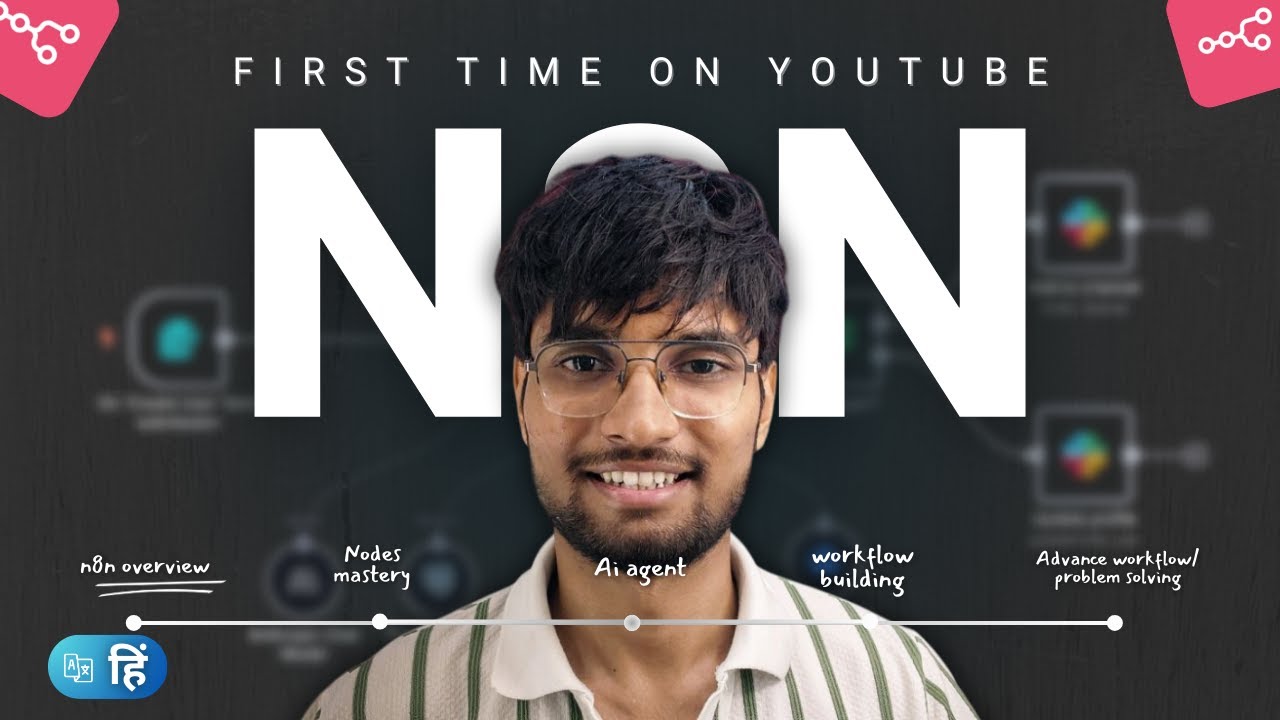 Learn n8n Automation from Scratch in Hindi (Layman’s Terms) | Full AI Automation Course Part 1/5